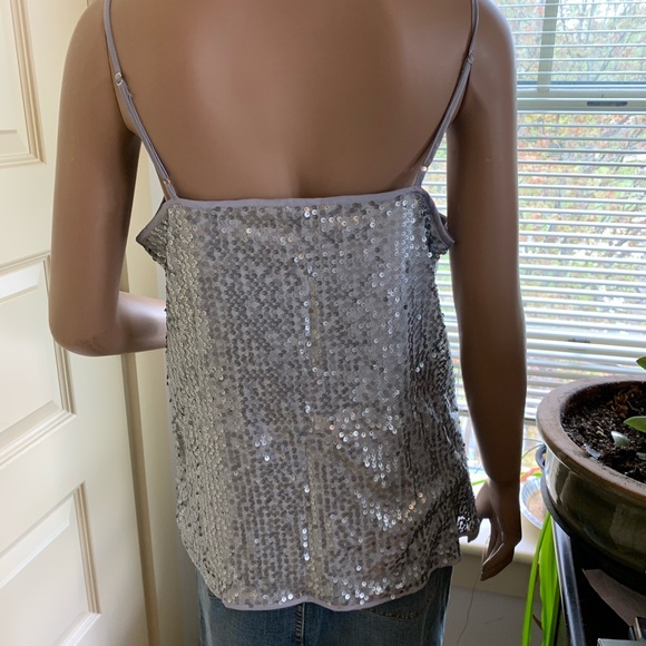 ❤️ BANNA REPUBLIC VINTAGE SEQUIN CAMISOLE SIZE L - Picture 2 of 3